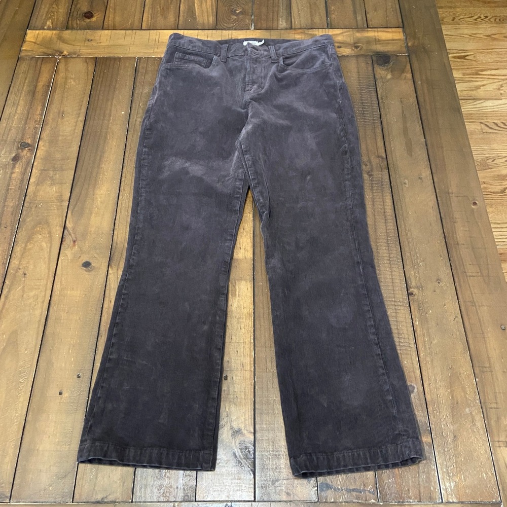 Faherty Organic Cotton Soft Stretch Cord Flare Pants Wmns 28 Brown Bootcut Boho